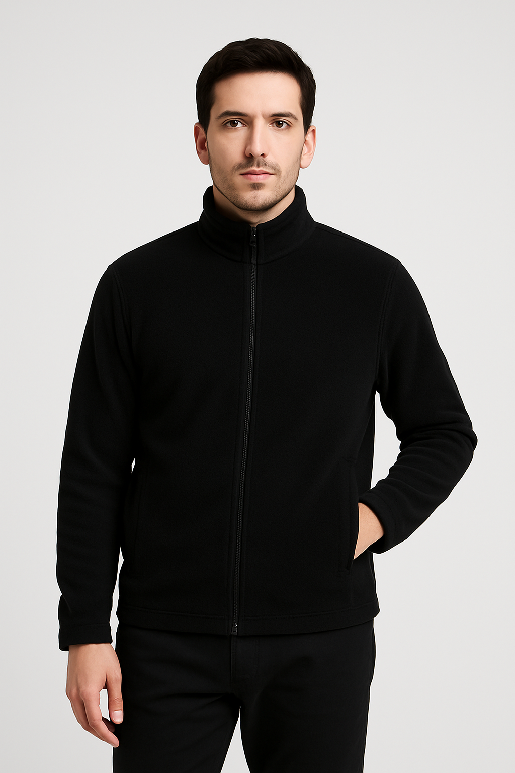 Polaire col montant Black – Vue 3