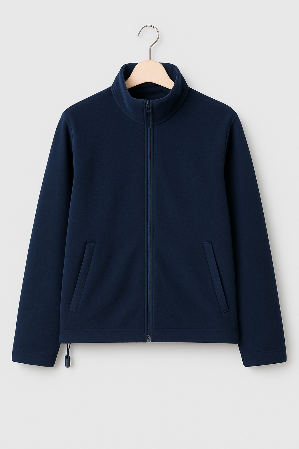 Polaire col montant Navy – Vue 1