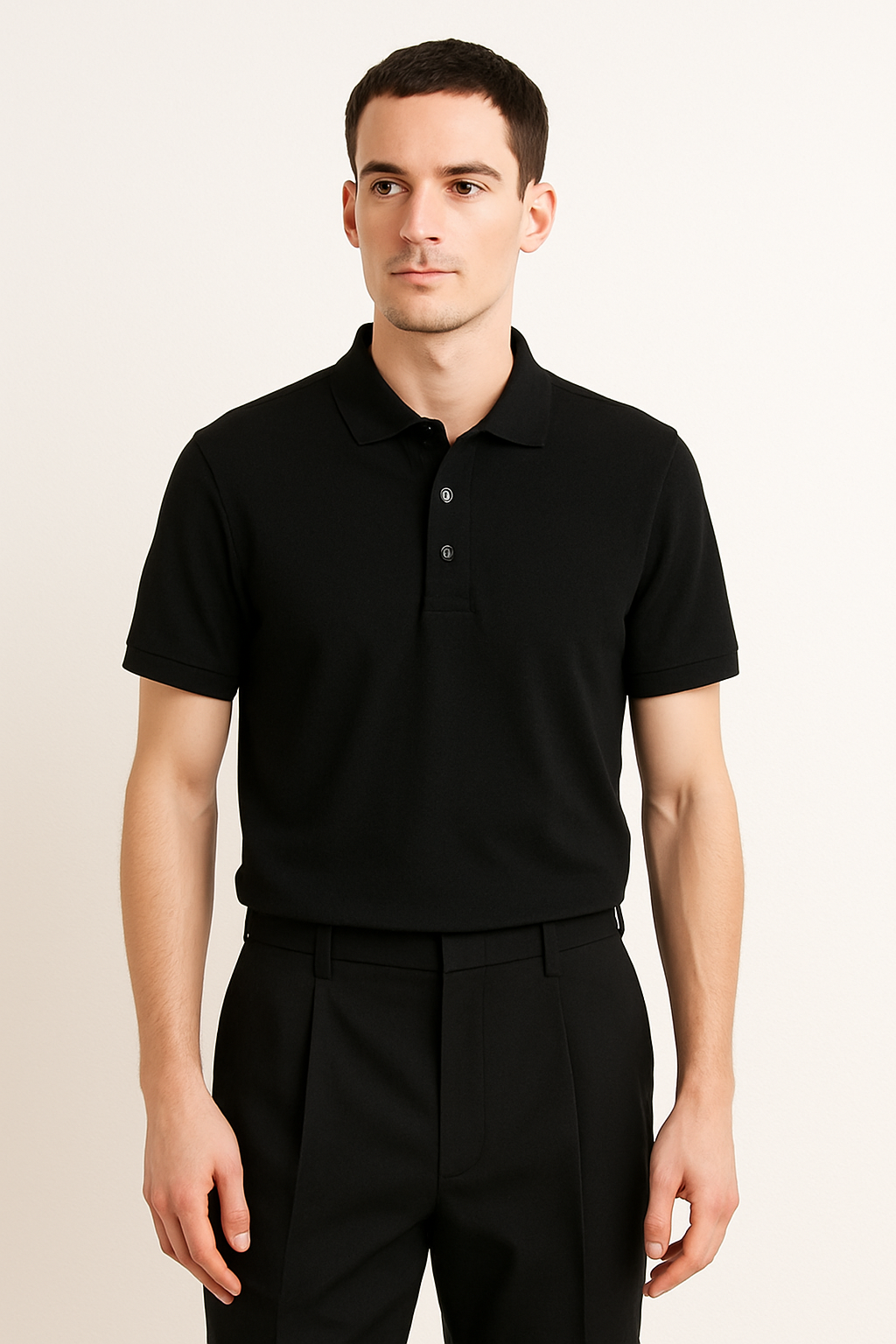Polo (S–2XL) Black – Vue 3
