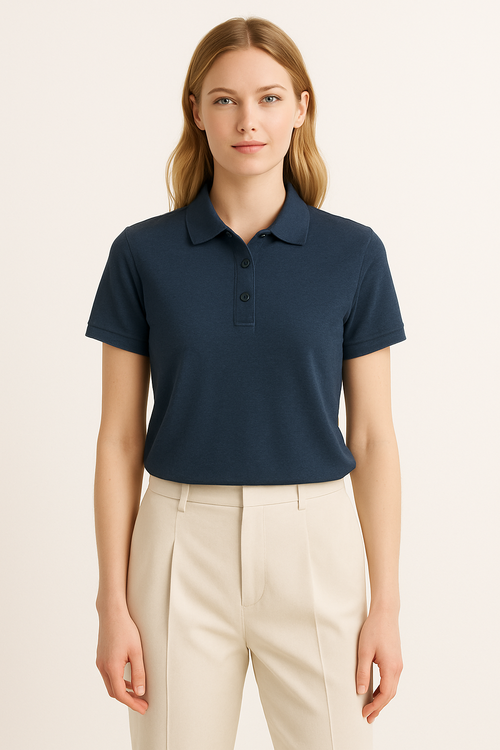 Polo (S–2XL) Navy blue – Vue 2