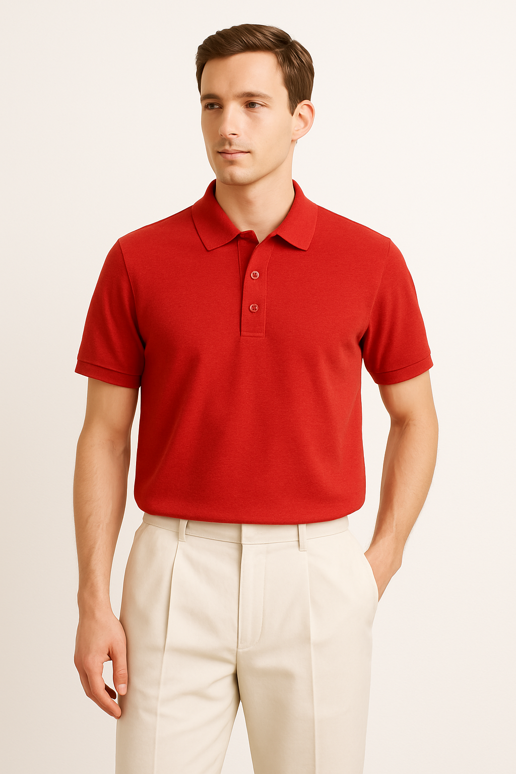 Polo (S–2XL) Red – Vue 3