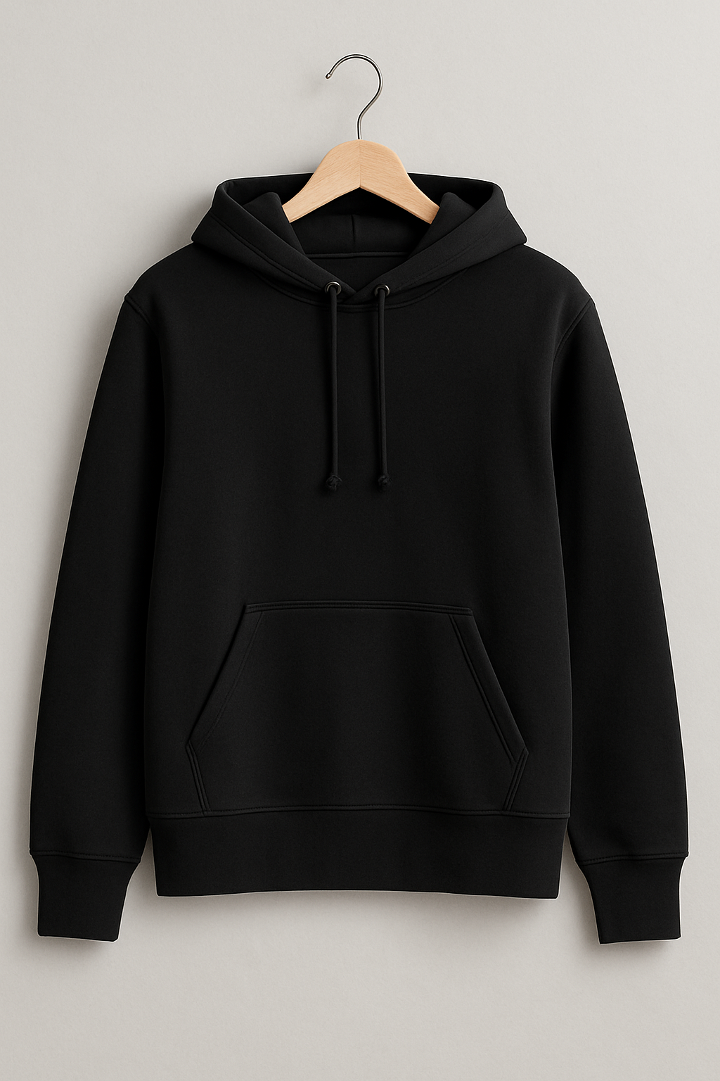 Sweat à capuche sans zip Black – Vue 1