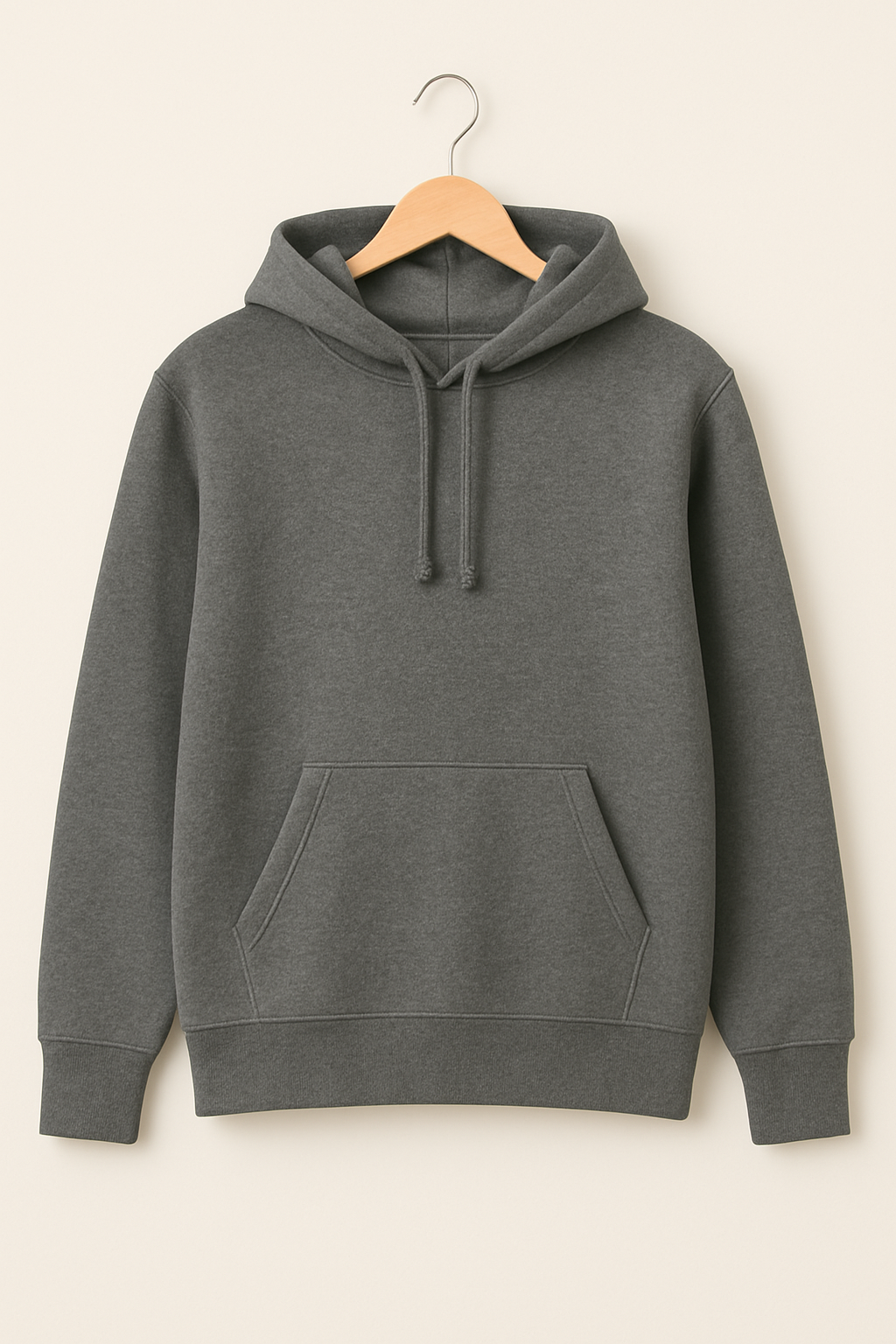 Sweat à capuche sans zip Dark gray – Vue 1