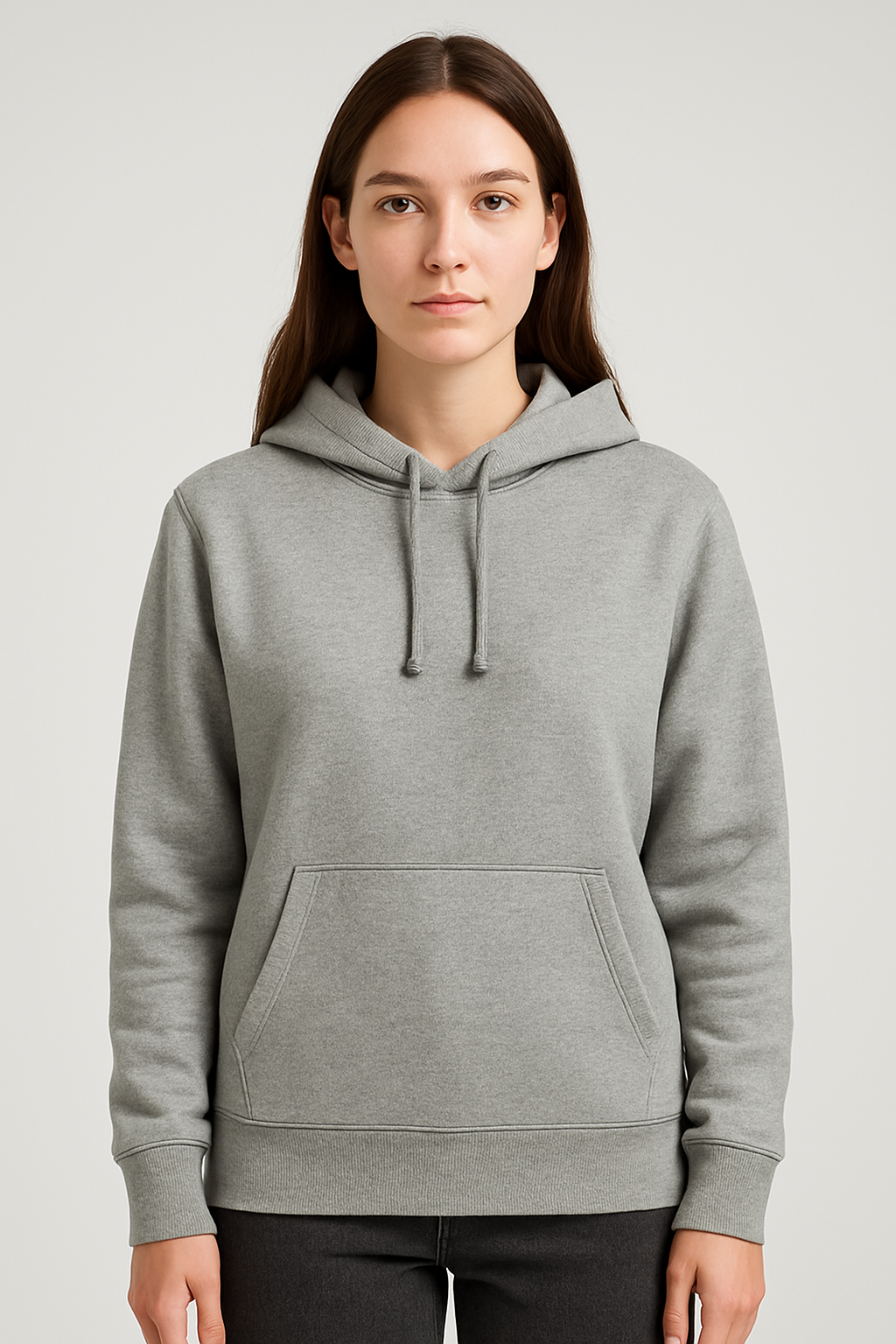 Sweat à capuche sans zip Light gray – Vue 2