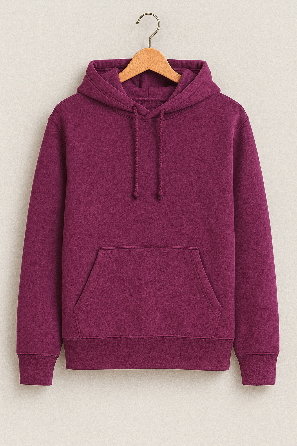 Sweat à capuche sans zip Maroon – Vue 1