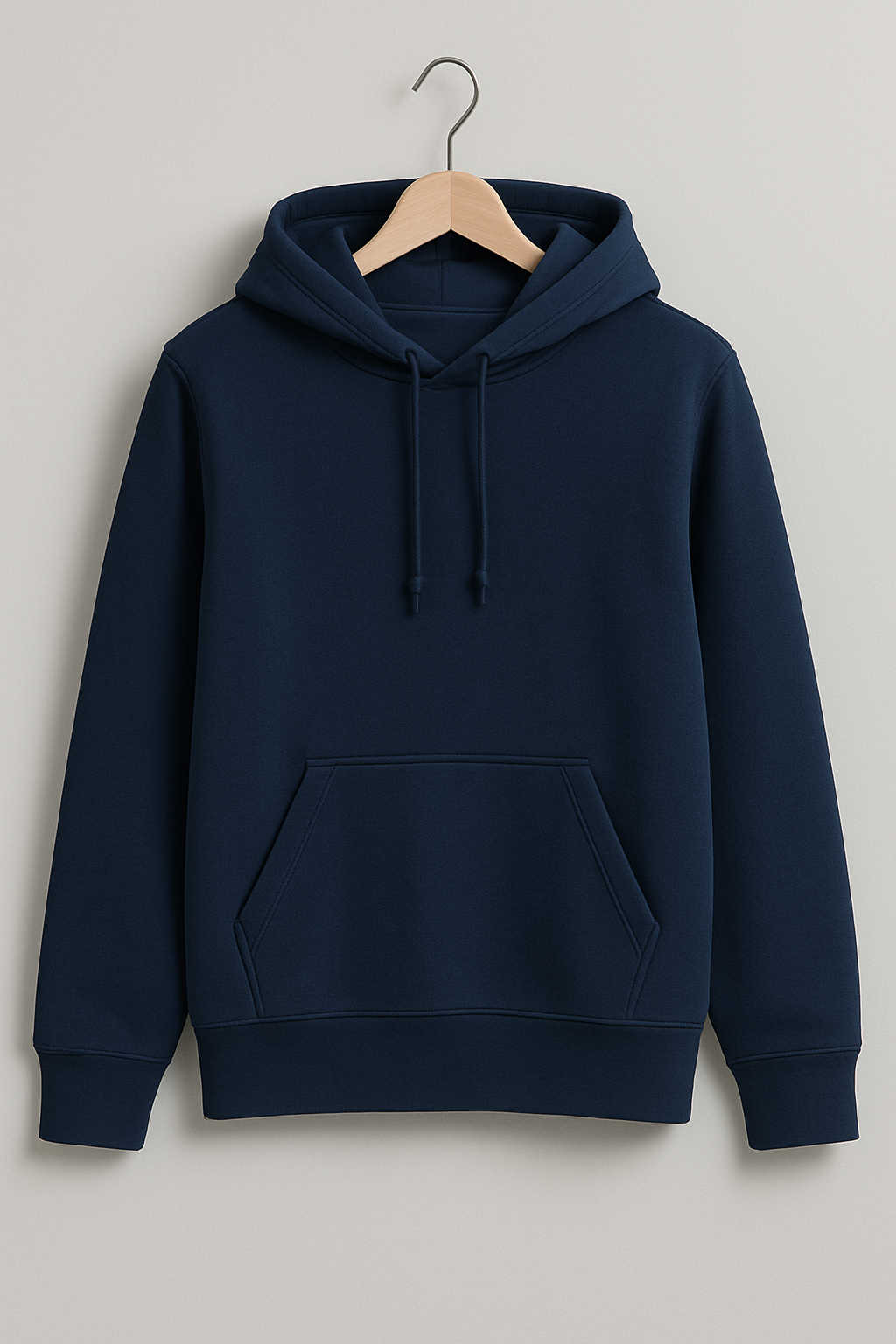 Sweat à capuche sans zip Navy – Vue 1