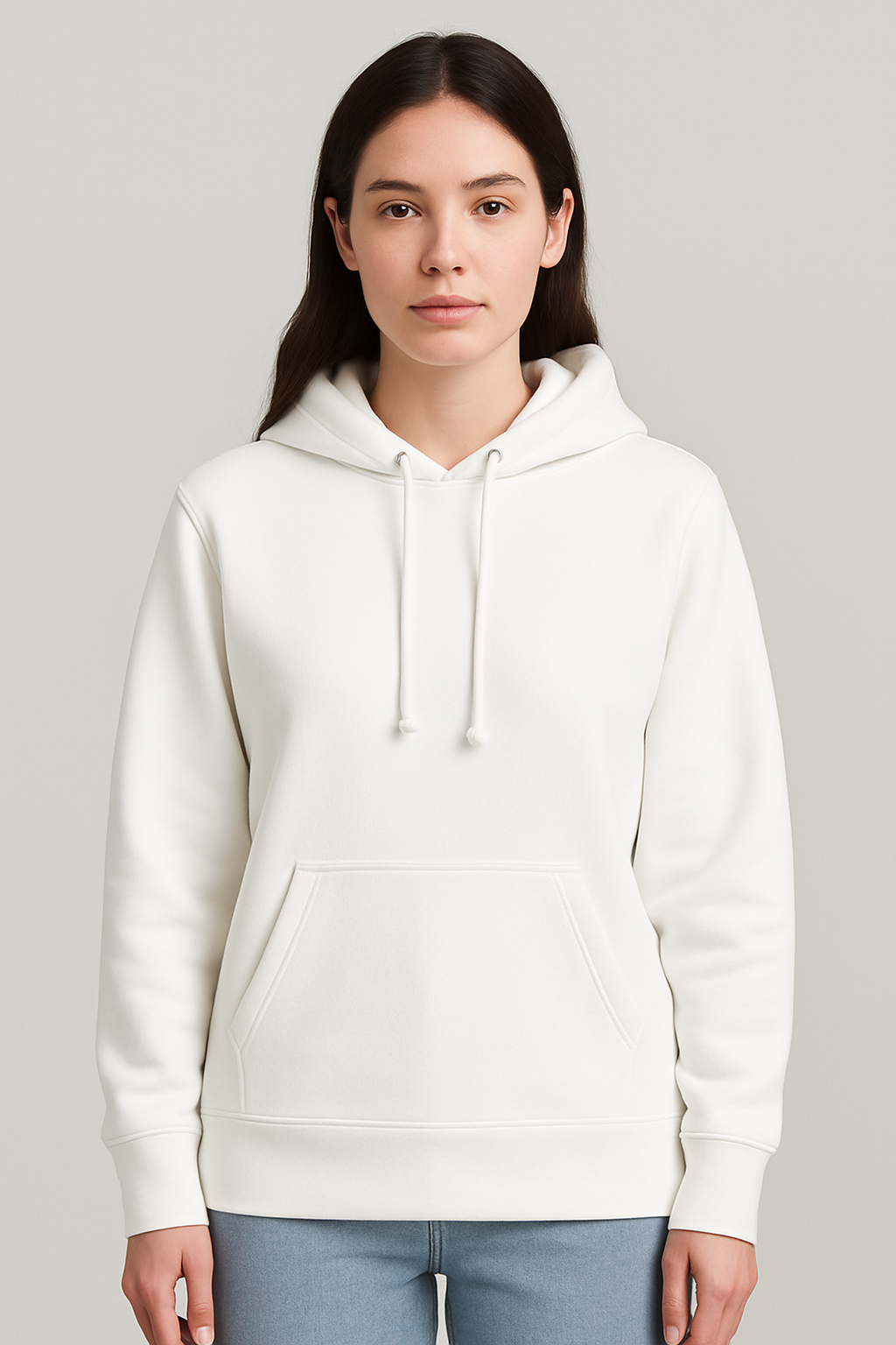 Sweat à capuche sans zip White – Vue 2