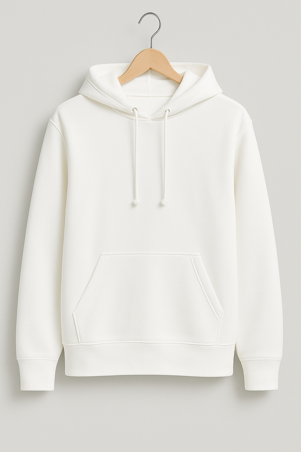Sweat à capuche sans zip White – Vue 1