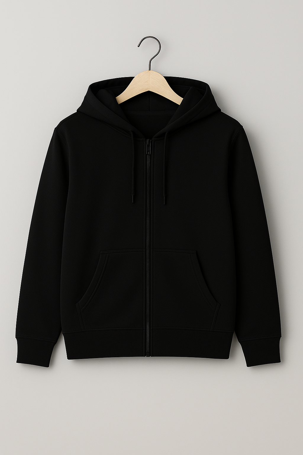 Sweat à capuche avec zip Black – Vue 1