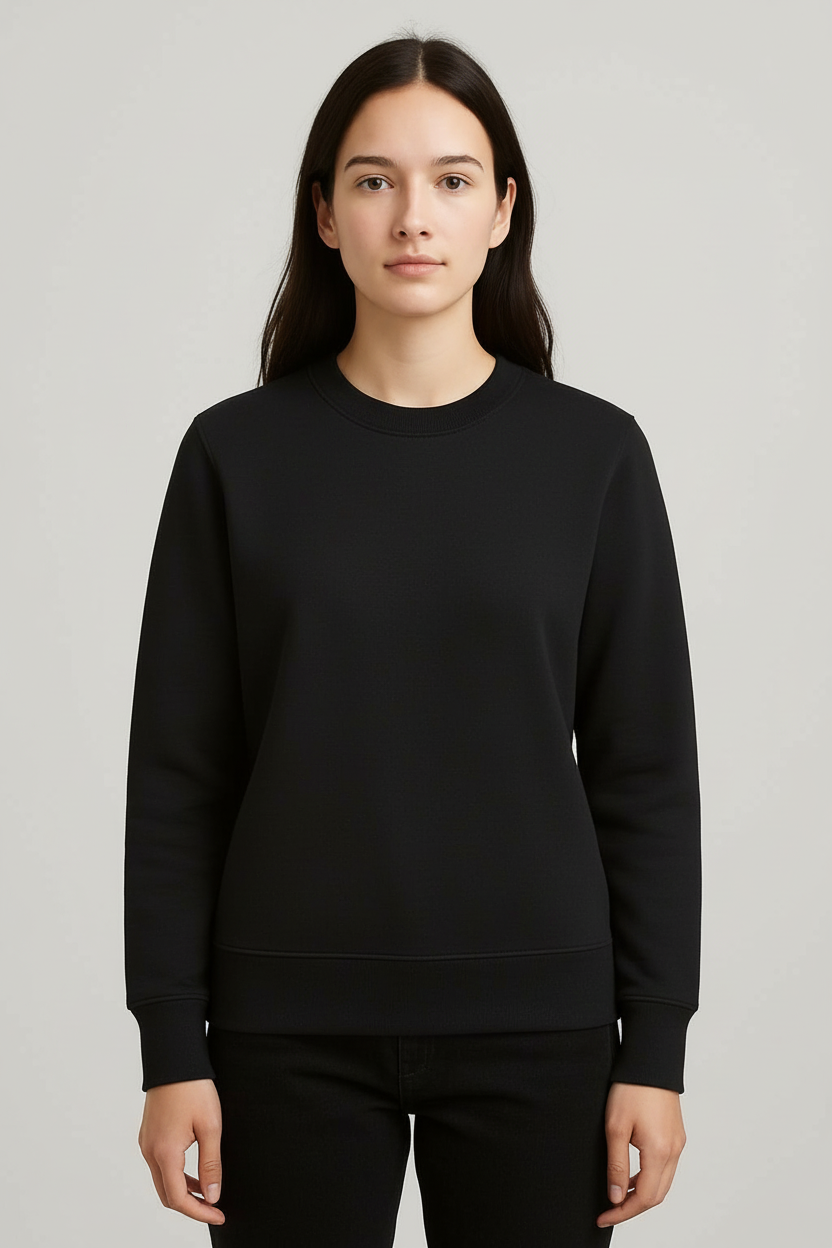 Sweat col rond Black – Vue 2