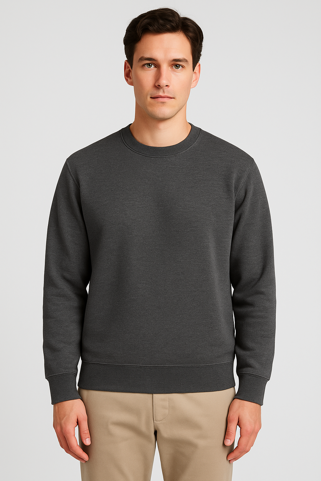 Sweat col rond Dark gray – Vue 3