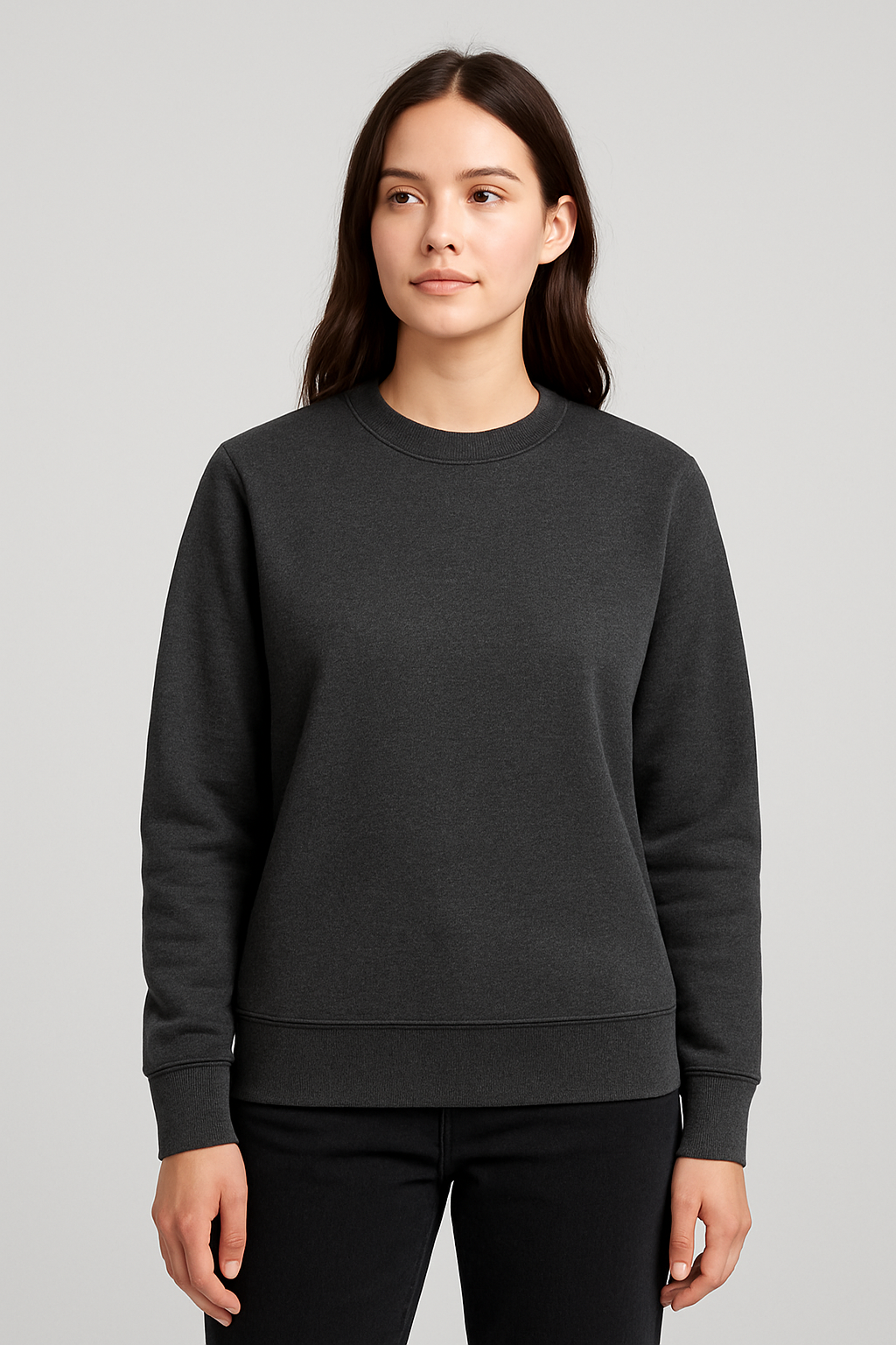 Sweat col rond Dark gray – Vue 2
