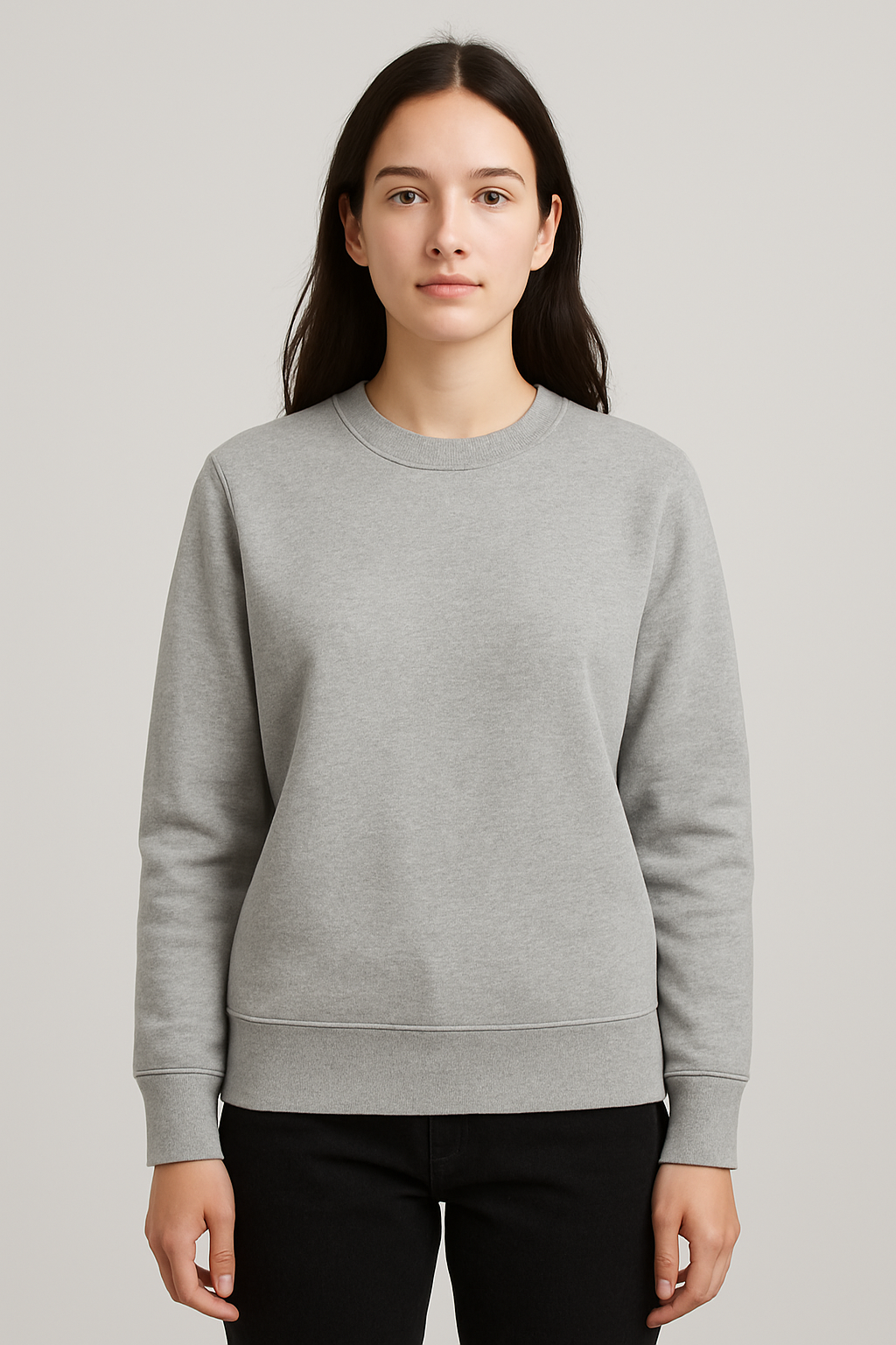 Sweat col rond Light gray – Vue 2