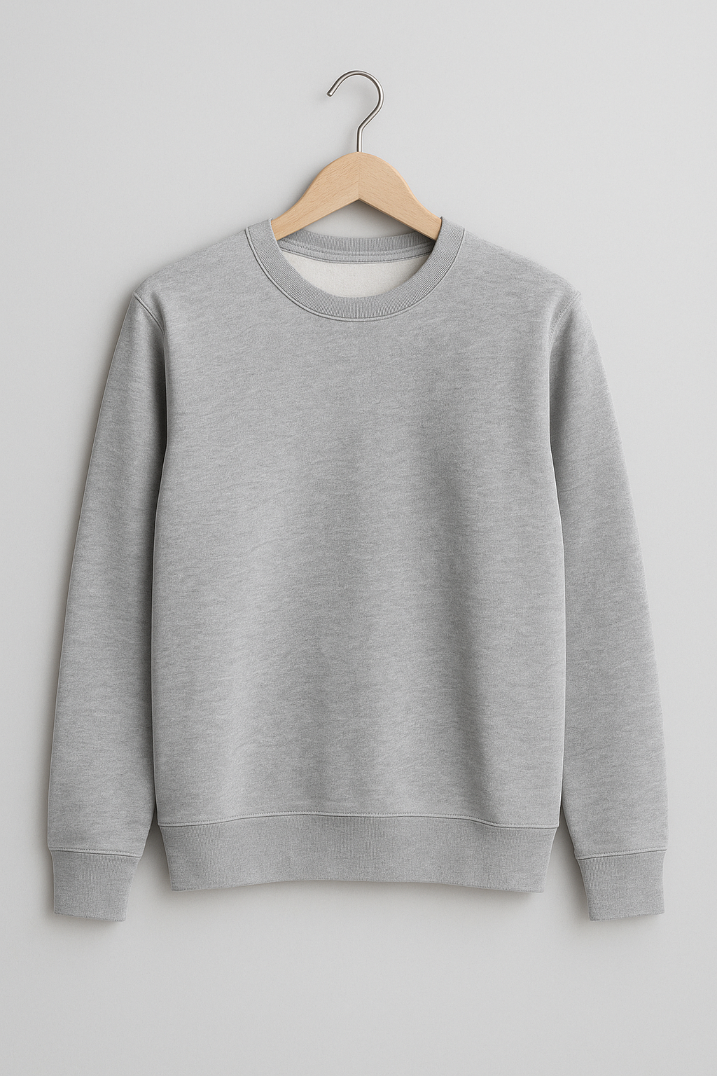 Sweat col rond Light gray – Vue 1