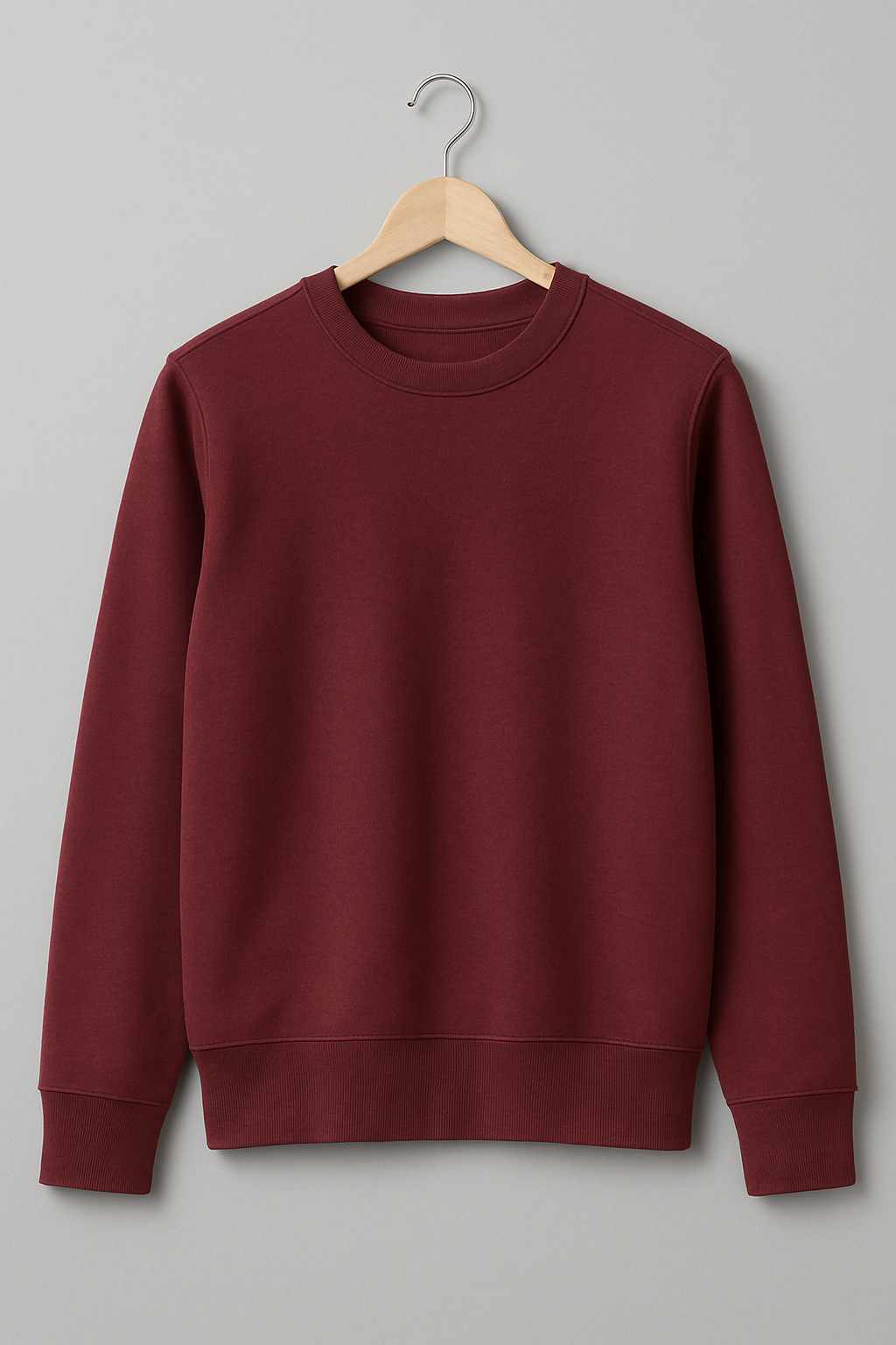 Sweat col rond Maroon – Vue 1