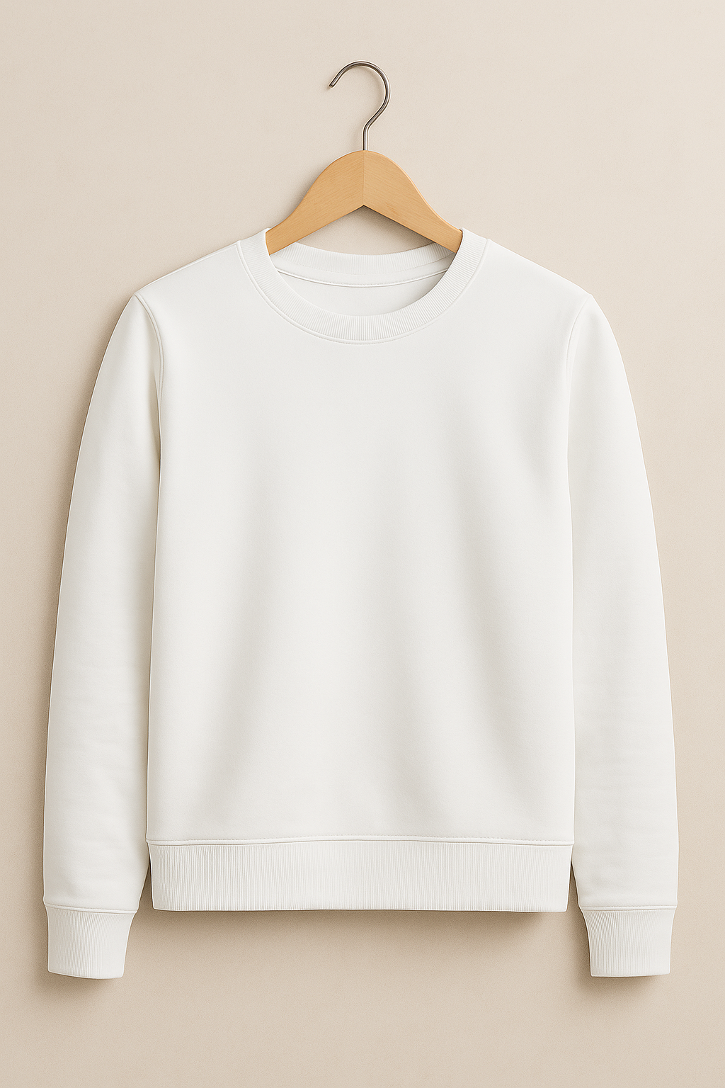 Sweat col rond White – Vue 1