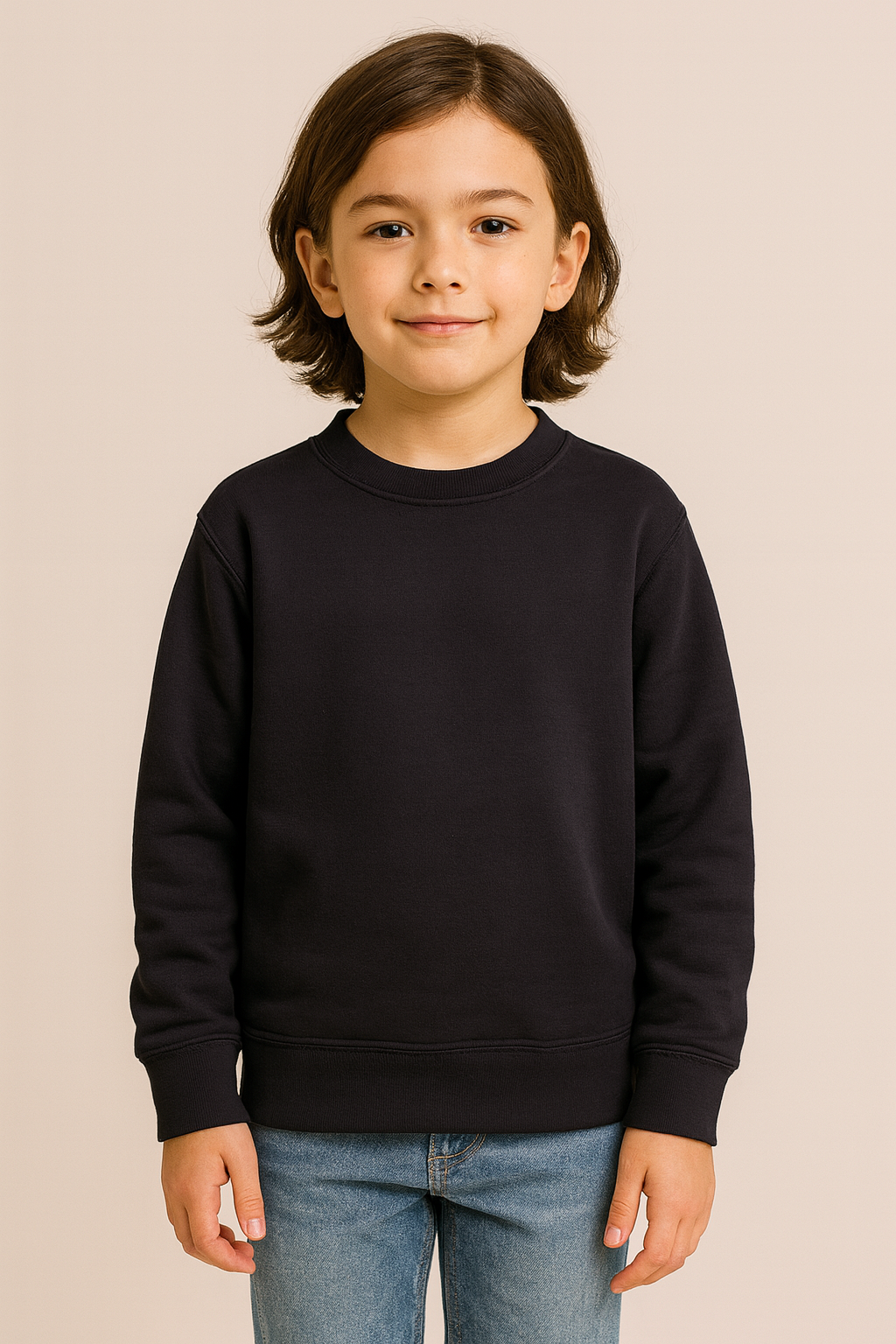 Sweat enfant (2–14 ans) Black – Vue 3