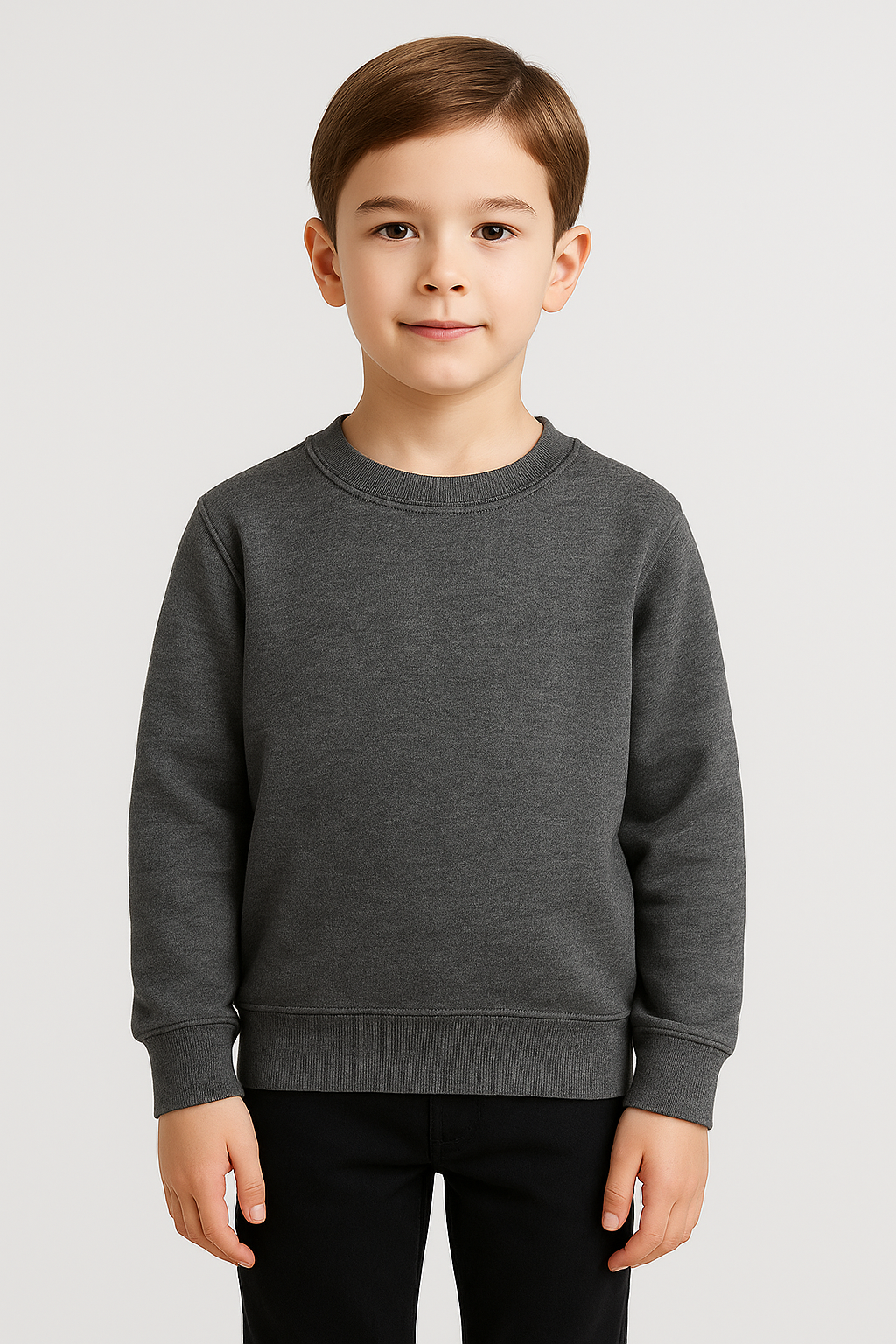 Sweat enfant (2–14 ans) Dark gray – Vue 3