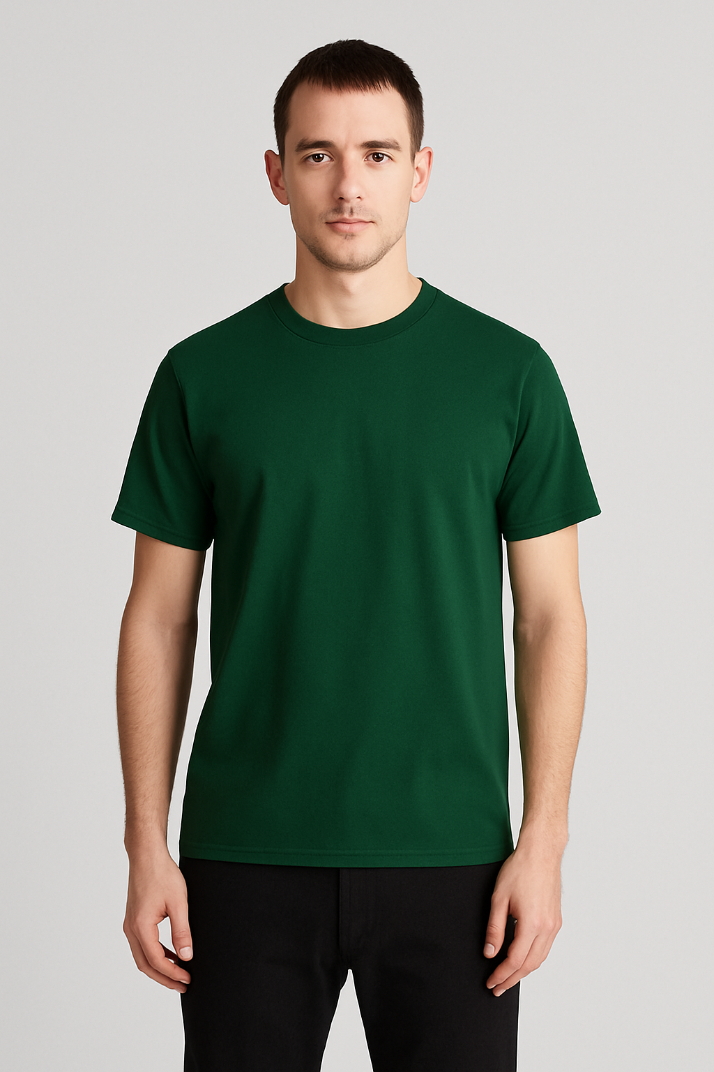 T-shirt Bottle green – Vue 3
