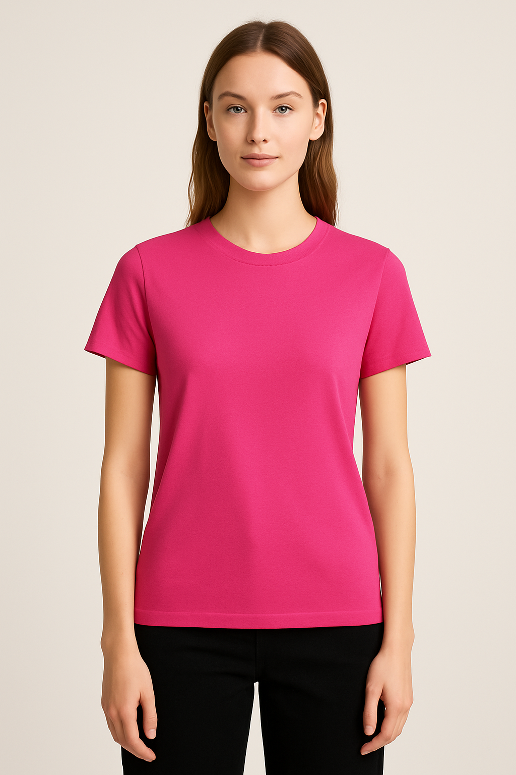 T-shirt Fuschia – Vue 2