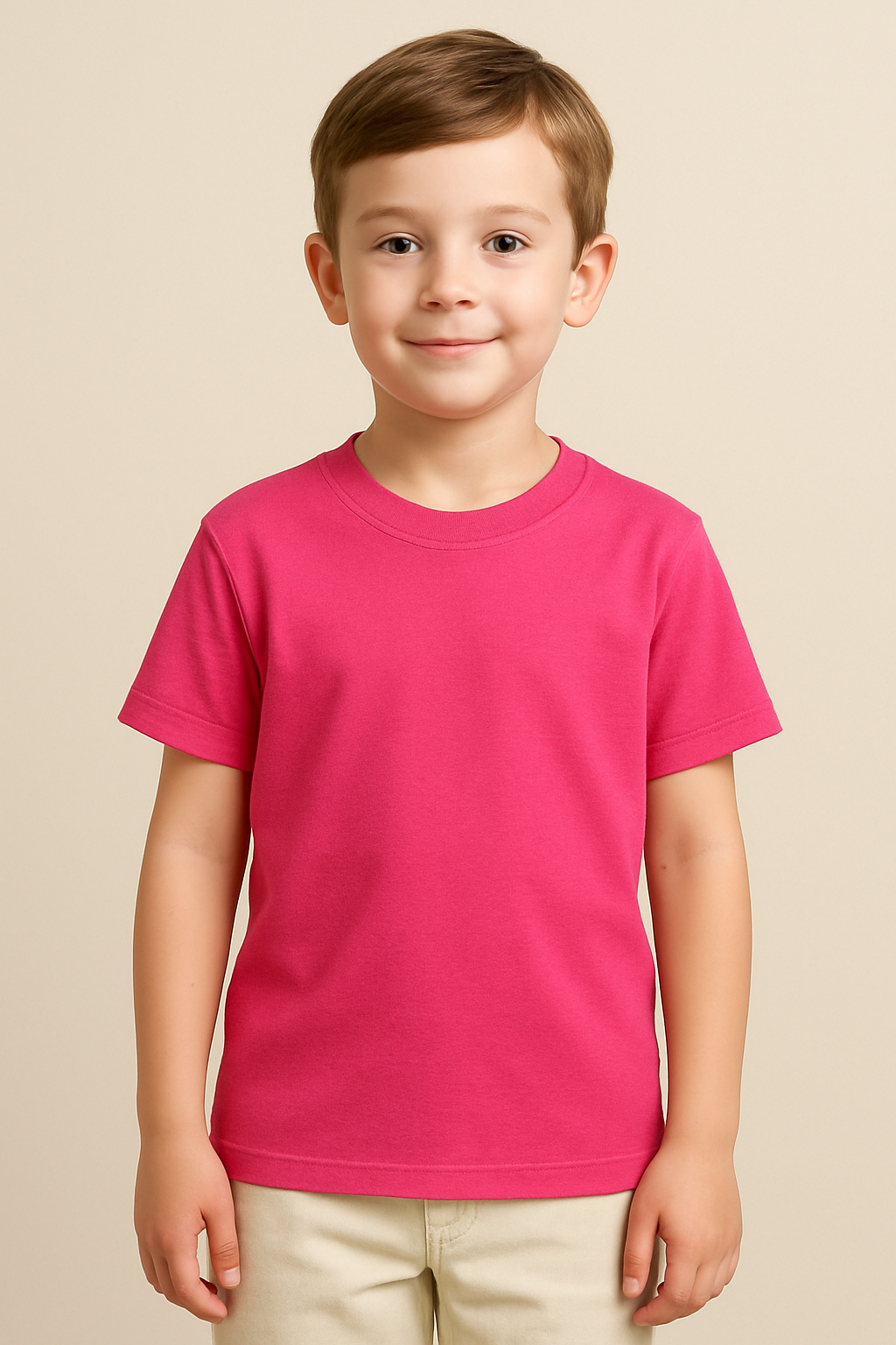 T-shirt Short Fuschia – Vue 3