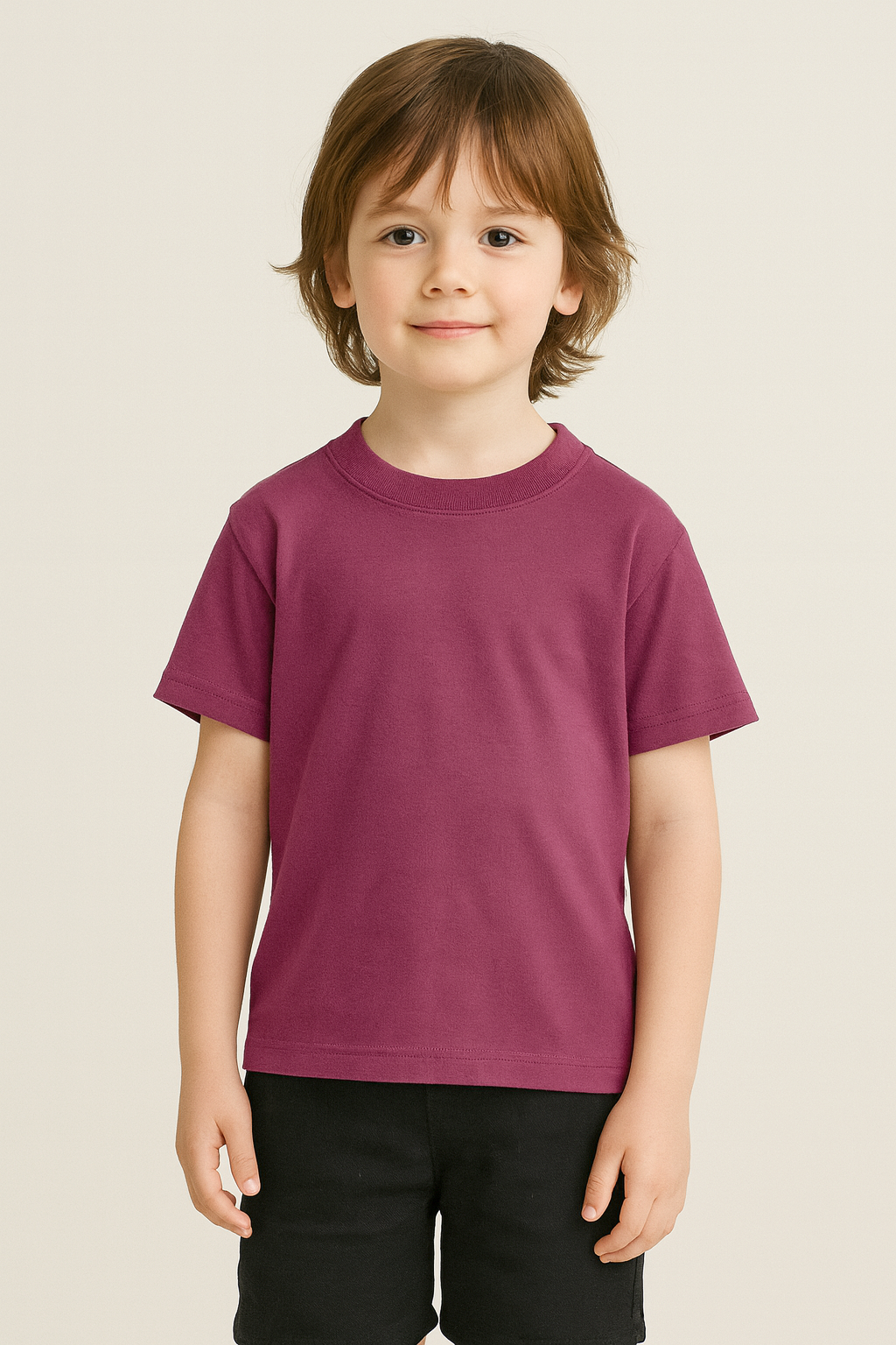 T-shirt Short Maroon – Vue 3