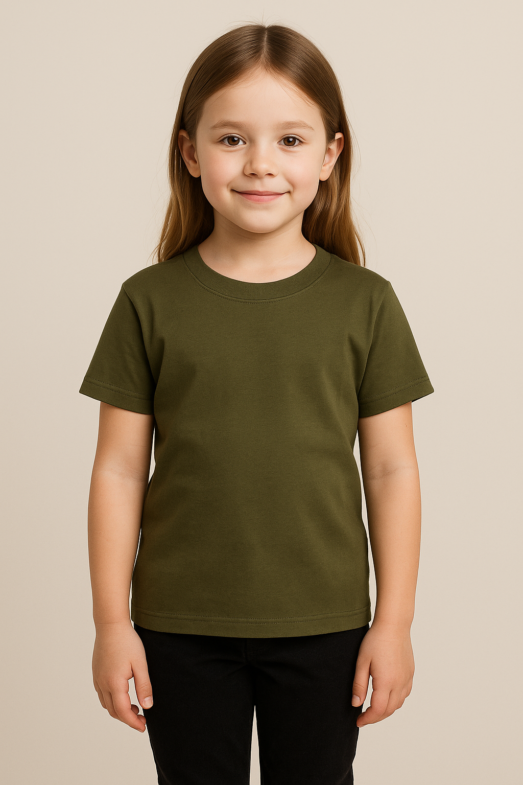 T-shirt Short Olive – Vue 2